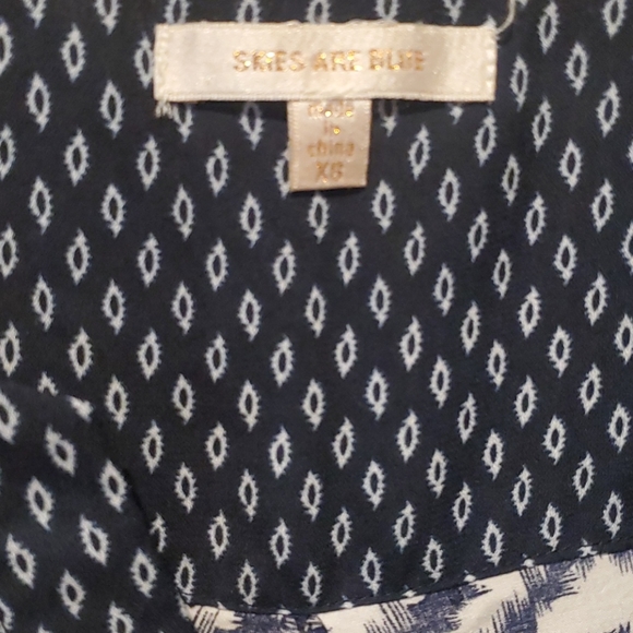 ❤ANTHROPOLOGIE SKIES ARE BLUE FLOWY TANK TOP, XS - Picture 3 of 4